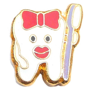 Tooth Floating Locket Charm