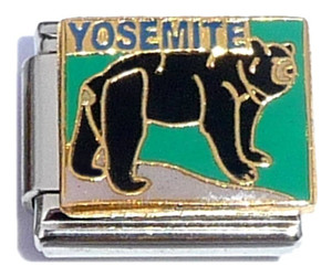 Yosemite With Bear Italian Charm Yosemite With Bear Italian Charm