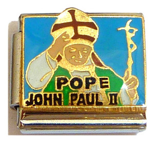 Pope John Paul II Italian Charm Pope John Paul II Italian Charm