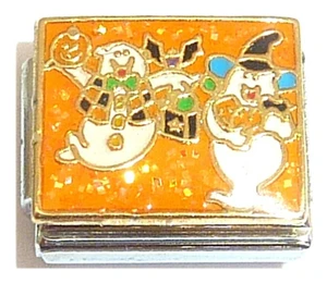 Ghost Halloween Italian Charm
