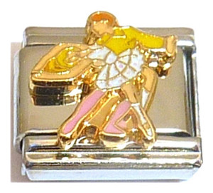 Dancing White Dress Yellow Shirt Italian Charm Dancing White Dress Yellow Shirt Italian Charm