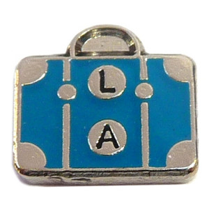 Suitcase Luggage Floating Locket Charm Suitcase Luggage Floating Locket Charm