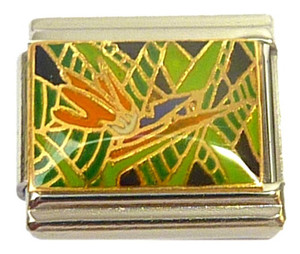 Bird Of Paradise Flower Italian Charm Bird Of Paradise Flower Italian Charm