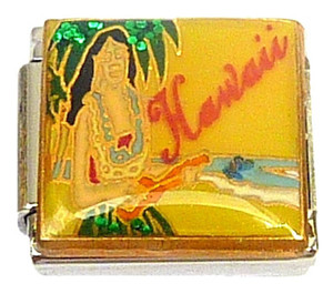 Hawaii Ukulele Italian Charm