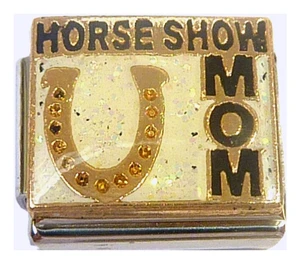 Horse Show Mom Italian Charm