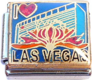 I Love Las Vegas Italian Charm