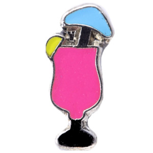 Drink Floating Locket Charm Drink Floating Locket Charm