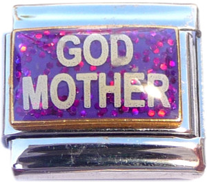 God Mother on Purple Italian Charm God Mother on Purple Italian Charm