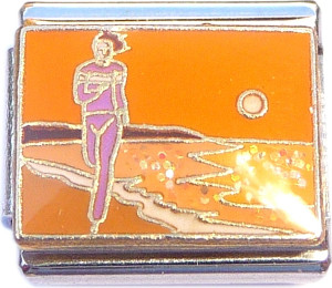 Runner on Beach Italian Charm