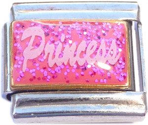 Princess on Pink Italian Charm Princess on Pink Italian Charm