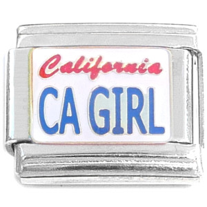 California Girl Italian Charm