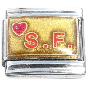 Love SF San Francisco Italian Charm Love SF San Francisco Italian Charm
