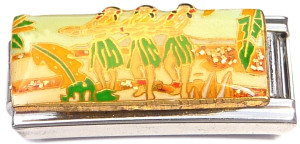 Luau Hawaiian Dancers Superlink Italian Charm