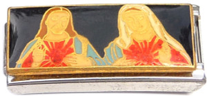 Jesus and Mary Superlink Italian Charm