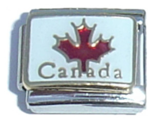 Canada Maple Leaf Italian Charm
