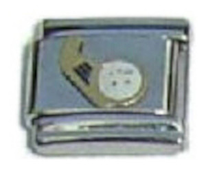 Golf Ball And Club Italian Charm Golf Ball And Club Italian Charm