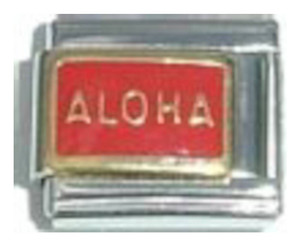 Red Aloha Italian Charm Red Aloha Italian Charm