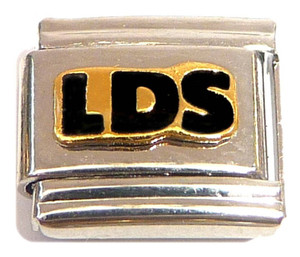 LDS In Black Italian Charm LDS In Black Italian Charm