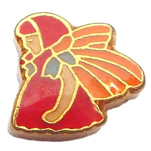 Red Fairy Floating Locket Charm Red Fairy Floating Locket Charm