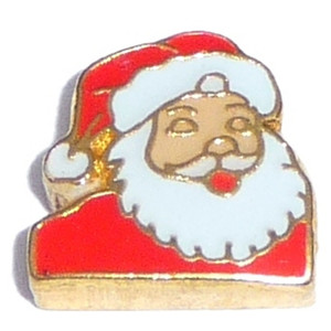 Santa Floating Locket Charm Santa Floating Locket Charm