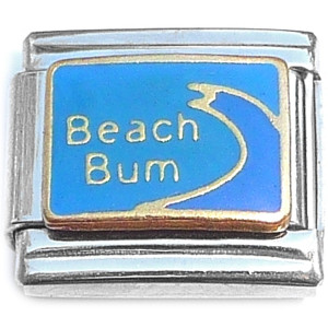 Beach Bum Ocean Wave Italian Charm Beach Bum Ocean Wave Italian Charm