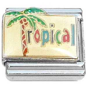 Palm Tree Tropical Vacation Italian Charm Palm Tree Tropical Vacation Italian Charm