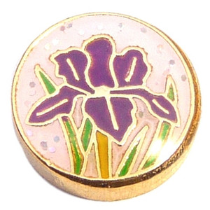 Flowers Floating Locket Charm Flowers Floating Locket Charm