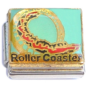 Roller Coaster Blue Sky Italian Charm Roller Coaster Blue Sky Italian Charm