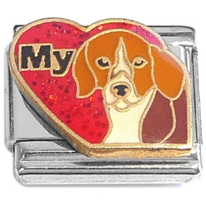 Love My Dog Floppy Ears Italian Charm