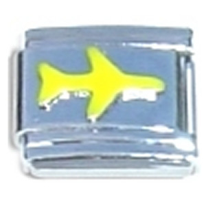 Yellow Airplane Italian Charm Yellow Airplane Italian Charm