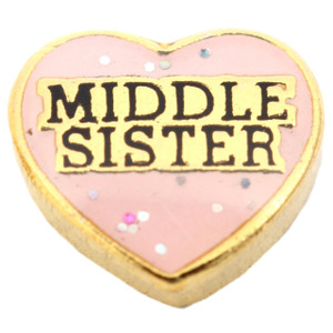 Middle Sister Floating Locket Charm Middle Sister Floating Locket Charm