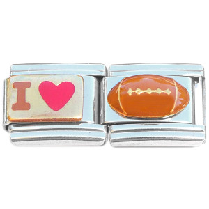 I Love Football Sports Italian Charm I Love Football Sports Italian Charm