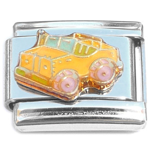 Offroad Vehicle ATV Jeep Yellow Italian Charm Offroad Vehicle ATV Jeep Yellow Italian Charm
