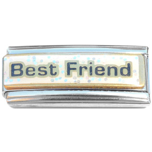Best Friend Glitter Superlink Italian Charm Best Friend Glitter Superlink Italian Charm