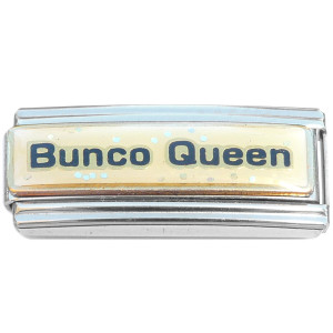 Bunco Queen Glitter Superlink Italian Charm Bunco Queen Glitter Superlink Italian Charm