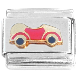 Vintage Red Convertible Car Italian Charm