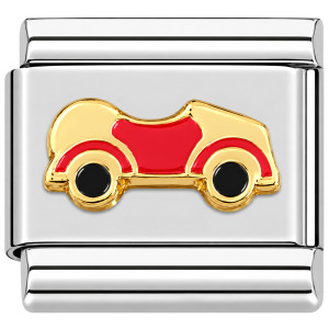 Vintage Red Convertible Car Italian Charm