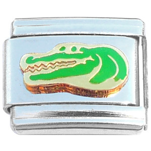Crocodile Alligator Green Italian Charm Crocodile Alligator Green Italian Charm