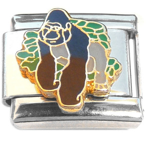 Gorilla Walking Italian Charm