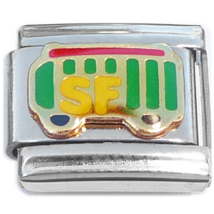 SF San Francisco Trolley Cable Car Italian Charm