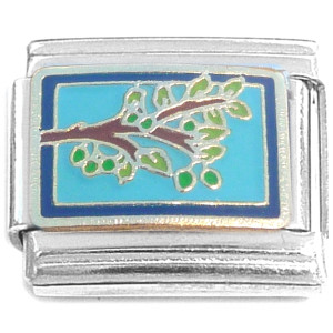 Tree Branch Leaves Italian Charm