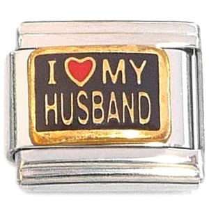 I Love My Husband Italian Charm