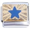 Blue Star Sparkles Italian Charm