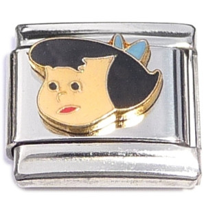 Betty Rubble Flintstone Italian Charm