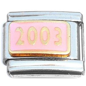 Year 2003 Pink Italian Charm