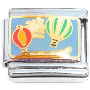 Hot Air Balloon Blue Sky Italian Charm Hot Air Balloon Blue Sky Italian Charm
