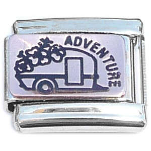 Adventure Travel RV Trailer Rosegold Italian Charm
