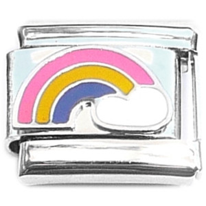 Rainbow and Cloud Italian Charm Rainbow and Cloud Italian Charm