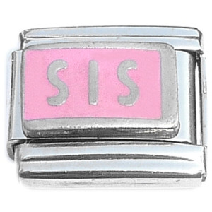 Sis Pink Sister Italian Charm Sis Pink Sister Italian Charm