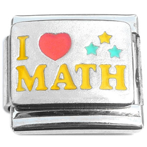I Love Math School Student Teacher Italian Charm I Love Math School Student Teacher Italian Charm